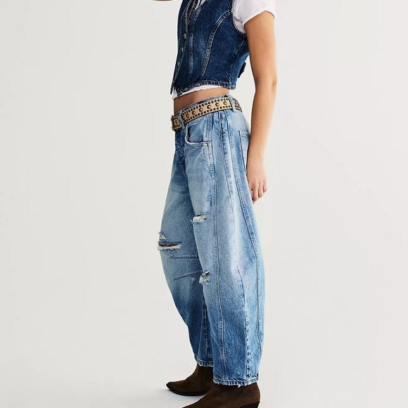 We The Free Good Luck Barrel Jeans - Picture 2 of 8